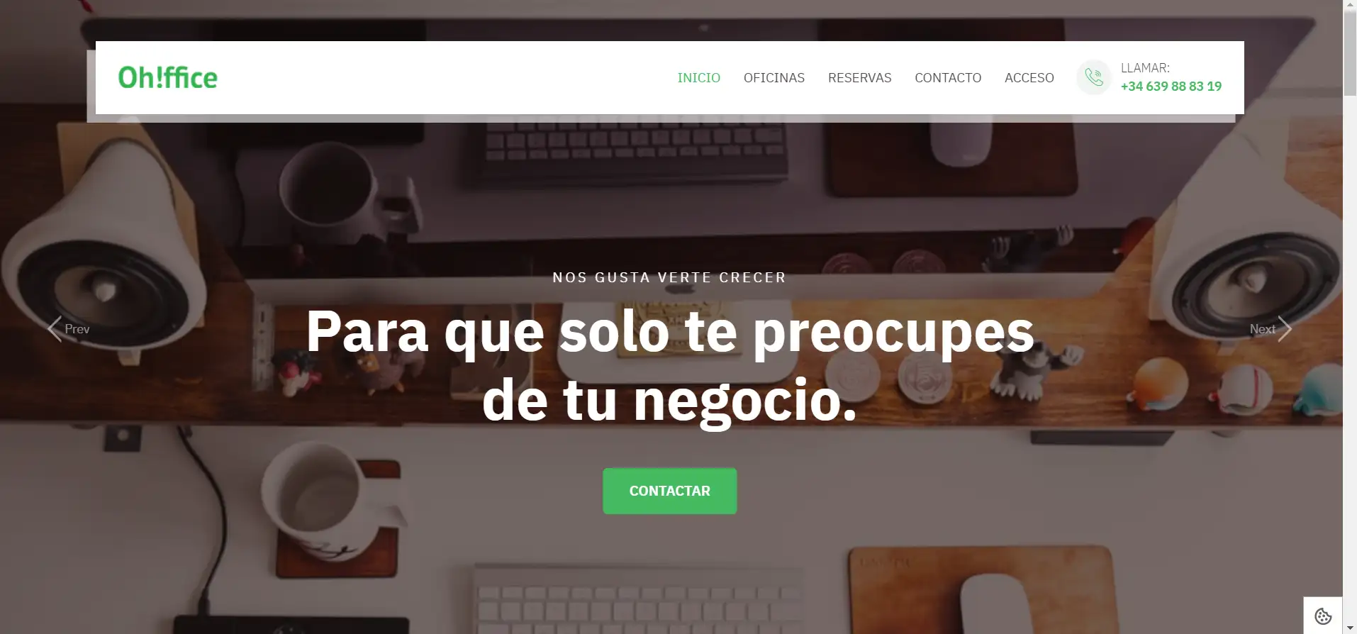 pagina web Oh!ffice