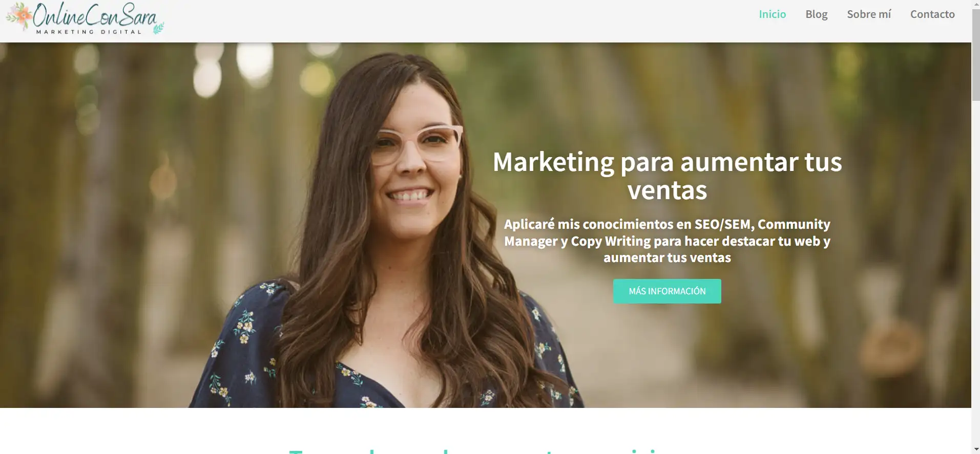 pagina web Sara Saenz-Lopez